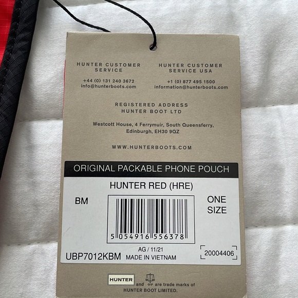 NWT HUNTER ORIGINAL PACKABLE PHONE POUCH CROSSBODY BAG - Picture 6 of 7